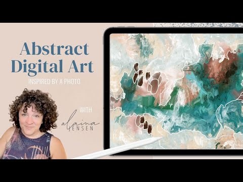 Create Digital Abstract Art in Procreate by Using a Reference Photo as a Starting Point
