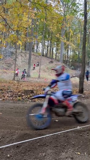 Nothing beats the roar of a dirtbikes in the fall woods  The lines are fast, the dirt’s perfect, and the season’s wrapping up strong.  #GNCCRacing #DirtBikeLife #IronmanGNCC | LongstrethRacing Photography & Videography | Facebook