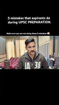 Mistakes to avoid during UPSC PREPARATION. #upsc #upscprelims #upscaspirants #upscexam #cds #capf