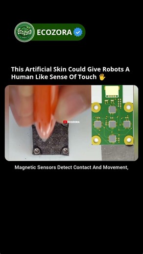 This Robot Skin Lets Machines Feel Touch #robotics #ai #tech #innovation