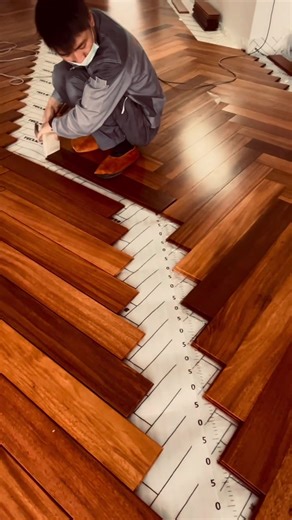 Installing Round-Plank Herringbone Parquet Flooring