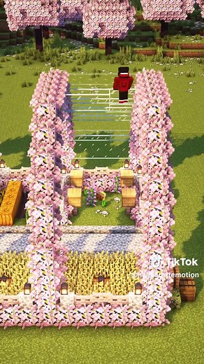 Minecraft Cherry Garden Build Tutorial