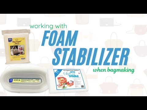 Sewing with foam stabilizer #houstonsewing #bagmaking