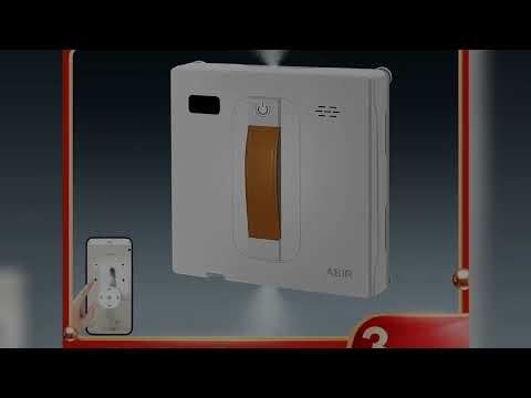 A must-have product #Window Vacuum Robot Cleaner ABIR WD8, Dual Ultrasonic Spray, AI intelligent W