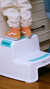 Encourage independence with our 2-Up Step Stool. Durable, easy to clean, and designed for growing kids, it’s the perfect companion for those tasks where your little one just needs a boost! 🧸✨⁠ ⁠ ⁠ #Parenting #Parenthood #Motherhood #Dreambabysafety #StepStool #ParentingReels | Dreambaby