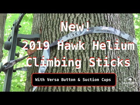 NEW 2019 Hawk Helium Climbing Sticks with Versa Button and Suction Cups