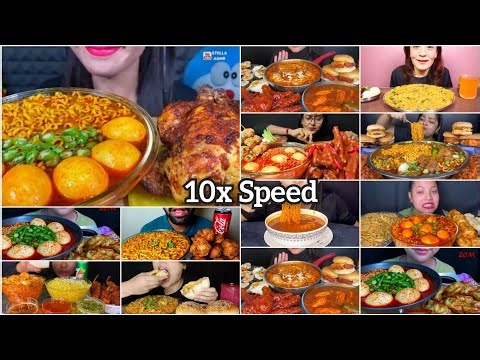 ASMR Eating 🔥 Spicy Curry Noodles With Boiled Eggs & Chillies || Korean Food Mukbang || Big Bites