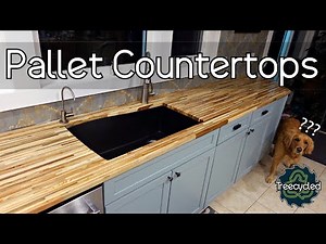 Butcher Block Countertops Made From 100% Pallet wood!