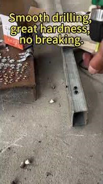 Black Phosphate Drywall Screws — Steel Plate Drilling Test