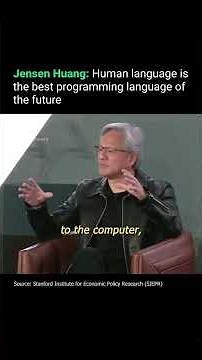 The Best Programming Language? It's English (Jensen Huang)