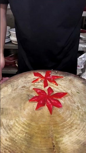 Red Pepper MakeThis Stunning Flower Shape|Vegetable Carving Art#Vegetable Carving Ideas#Knife Skills
