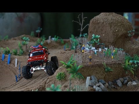 Epic RC Adventure! WPL Crawler Conquers Mini Off Road Terrain Realistic RC Scale Trail Action