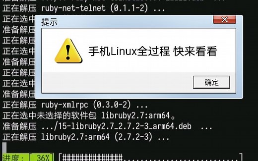[更]手机安装Linux详细过程！