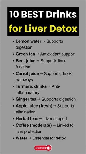 10 BEST Drinks for Liver Detox