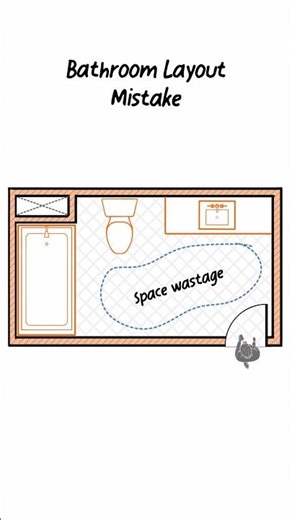 Bathroom layout mistake