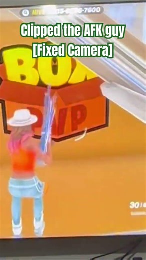 Clipped the AFK guy [Fixed Camera] #fortnite #gaming #boxpvp #fortnitecontroller #sweatygamer ￼