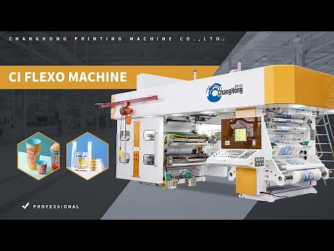 CI flexographic printing machine 4 color