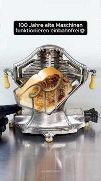 100 Jahre alte Maschinen funktionieren noch einbahnfrei🍞⚙️#vintage #erfindung #wissen
