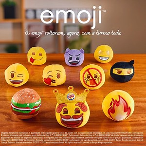 São tantos emoji™ que os librianos vão pirar! #EmojiNoKingJr =) #BKAcessível #PraCegoVer: Abaixo temos um vídeo em stop motion, cada cena mostra 10 emojis. Na primeira cena temos os emojis: Língua pra fora, Roxinho, Olhar de Estrelas, Piscadinha, Beijinho, Não ao Bullying, Ninja, Whopper, Rei e Quente. Em seguida: Entediado, Soneca, Tímido, Dorminhoco, Confuso, Enjoado, Sofrência, Sarcástico, Óculos de Sol e Suando. Por último: Fica a Dica, Congelado, Sorriso, Bravinho, Chorando de Rir, Deu Ruim