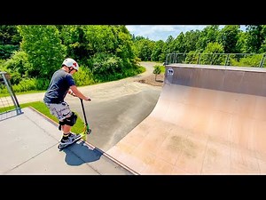 GIANT Half Pipe IN WOODS
