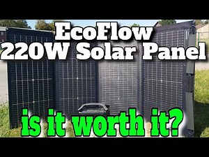 EcoFlow 220W Folding BiFacial Solar Panel Review and Solar Tests