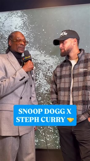NBA on NBC and Peacock on Instagram: "NBA reporter Snoop Dogg was vibing and interviewed Steph Curry! 🤩"