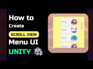 Unity 6 UI Tutorial : How to Create UI Scroll View for Beginner #unity6 #unitytutorials #tutorial