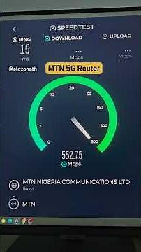 Airtel 5G ODU vs. MTN 5G Router speed test in my location #airtel #mtn #speedtest