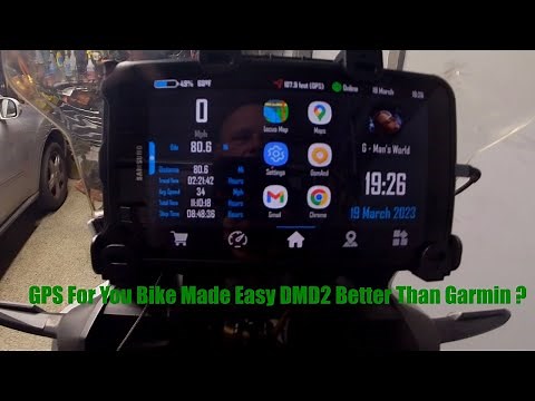 Motorcycle GPS Better Than Garmin ? DMD2 Easy Cheap Setup