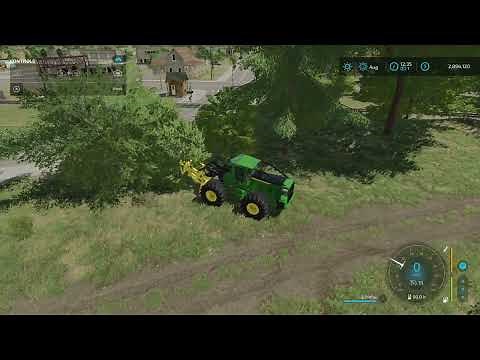 How to use the John Deere Feller Buncher Farming Simulator 22 Logging