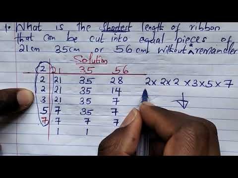 MATHS GEADE 7- LCM: LEAST COMMON MULTIPLE