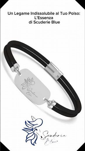 Bracciale Forza & Stile: Fedeltà in Cuoio Vero e Argento Rodiato 925 Scuderie Blue