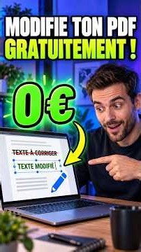 Modifier un PDF gratuit PC MAC