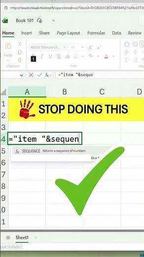 Excel Formula Hacks 😱 | Microsoft Excel #exceltutorial #exceltips