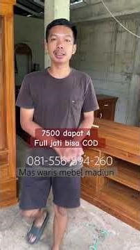 7500 dapat 4 full jati bisa COD #furniture #mebel #interiordesign #woodenalmari #VIRAL