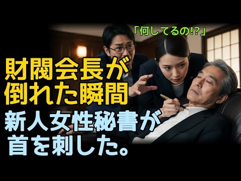財閥会長が倒れた瞬間、新人女性秘書がボールペンで首を刺した。「君、何をしているんだ！」と秘書室長が叫んだ。 #老後の話 #感動の話 #ストーリーラジオ