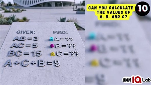 #OnlyGeniuses ✋️🤓 Can you calculate the values of A, B, and C? 🔠