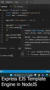 How to use EJS as View Engine in NodeJS web application