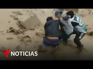 Más de 40 muertos y 4,000 damnificados por deslave en Perú | Noticias Telemundo