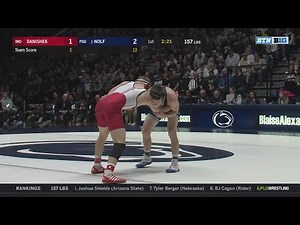 Wrestling: Indiana's Jake Danishek vs. Penn State's Jason Nolf - 157 Lbs.