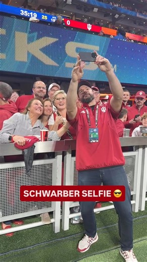 Indiana legend and Peach Bowl honorary captain Kyle Schwarber is in his element 🤩 | Big Ten Network