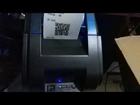 Cara Setting font mini printer thermal C58BT