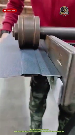 Making Precision Lines on Sheet Metal Using a Bead Roller #metalfabrication