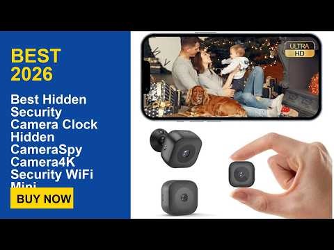 Best Hidden Security Camera Clock Hidden CameraSpy Camera4K Security WiFi Mini