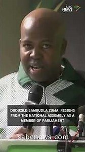 Duduzile Zuma-Sambudla resigns from National Assembly as a member of Parliament. #sabcnews #mkparty
