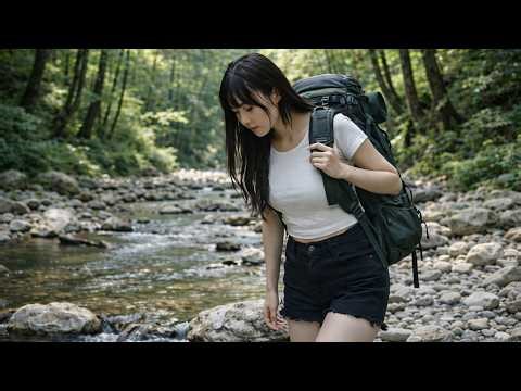 A Beautiful Girl Lost in the Jungle Learns to Catch Fish to Survive