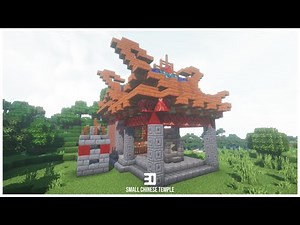Minecraft ‖ How to build a Small Chinese Temple ‖ Chinese Architecture Tutorial #30