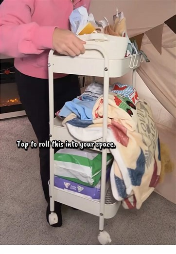 Clutter doesn’t stand a chance. Three tiers, smooth wheels, endless ways to use it. Roll your storage wherever life happens. #HomeOrganization #RollingCart #OrganizedLiving #momtobe #babyshowergiftideas