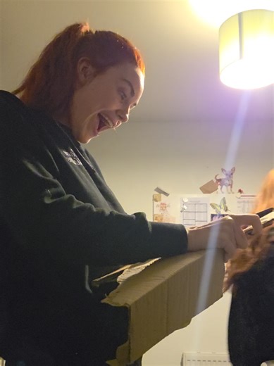 my signed poster arriving days before my 30th birthday AND I got one signed Cari 😭😭 @FLETCHER #wlw #fletcher