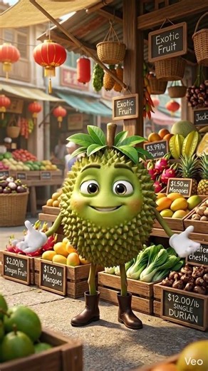 Controversial Smell, Legendary Taste: The Truth About Durian! #shorts #4k #animation
